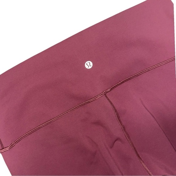 Lululemon Wunder Under Hi-Rise Crop Full-On Luxtreme 21" / So Merlot Sz 10 - Picture 8 of 10